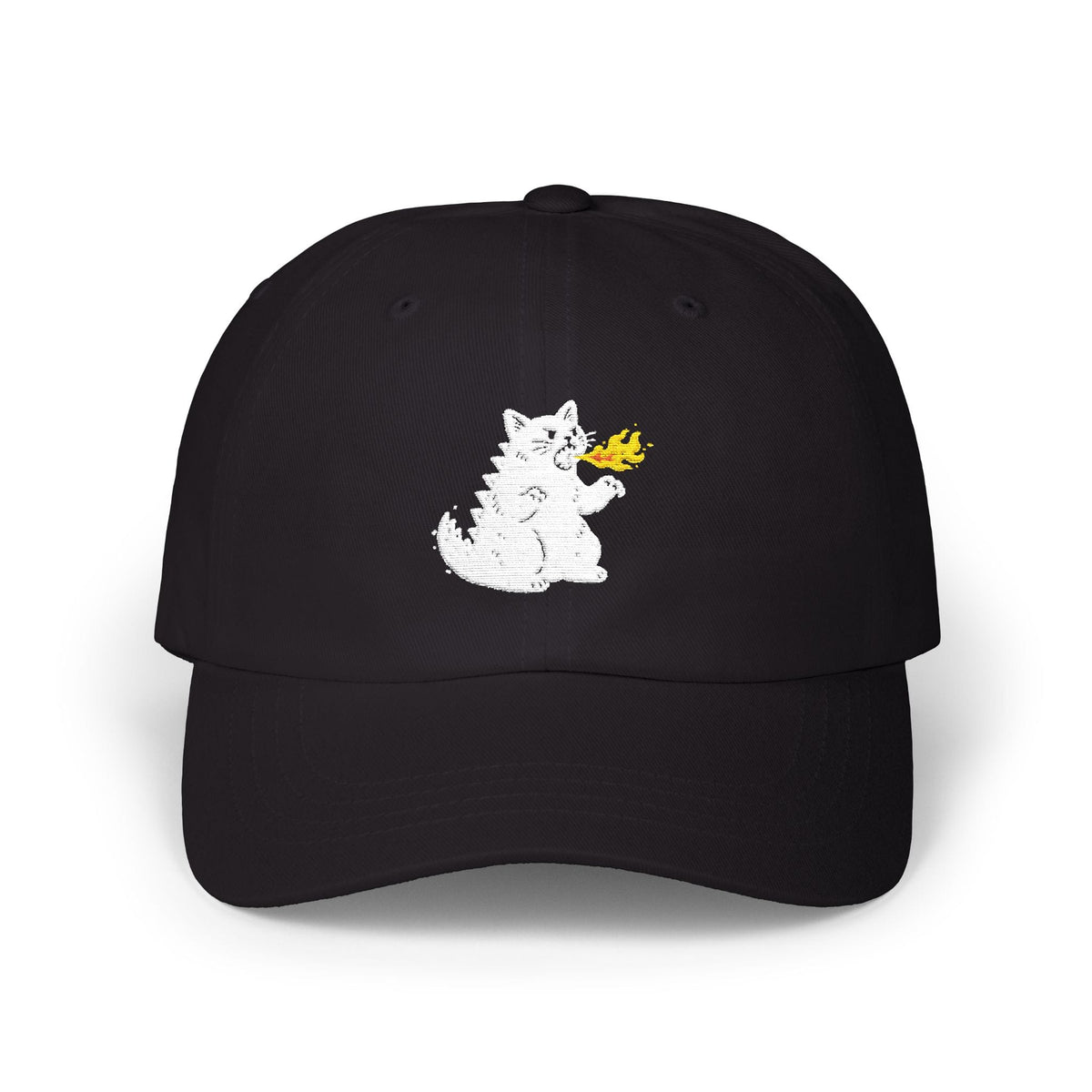 Tiny Kaiju Energy Embroidered Classic Cap — Black & Navy
