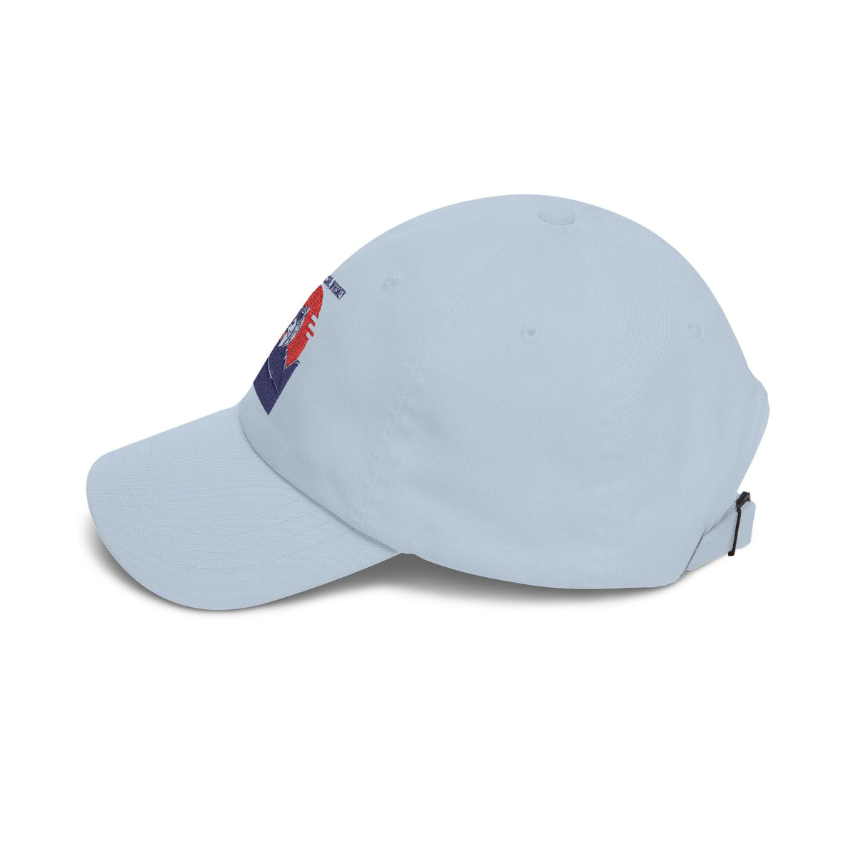 M.E.O.W. Embroidered Classic Cap — Stone & Blue