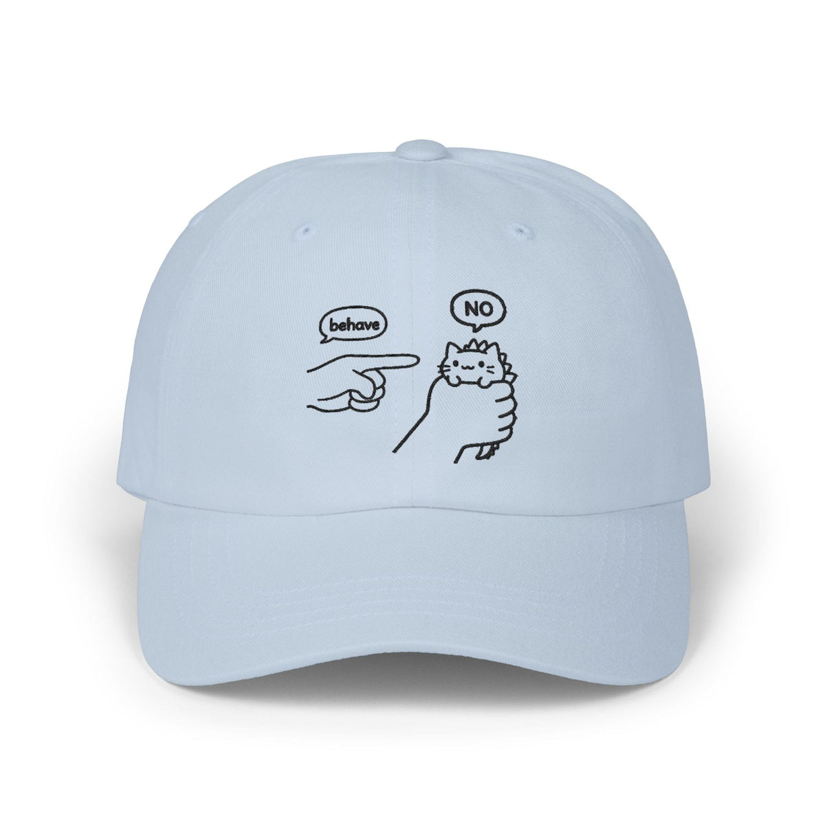 Untameable Embroidered Classic Cap — Stone & Blue