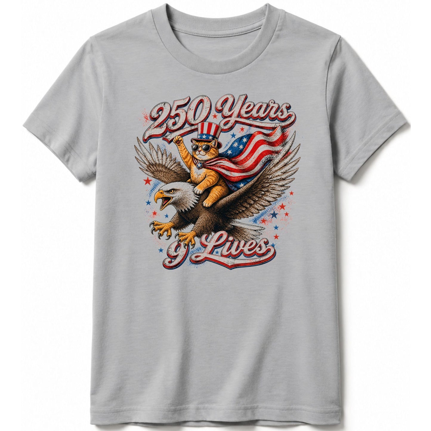 250 years 9 lives Kids Tee S / Athletic Heather 11776882612346439828 Kids clothes