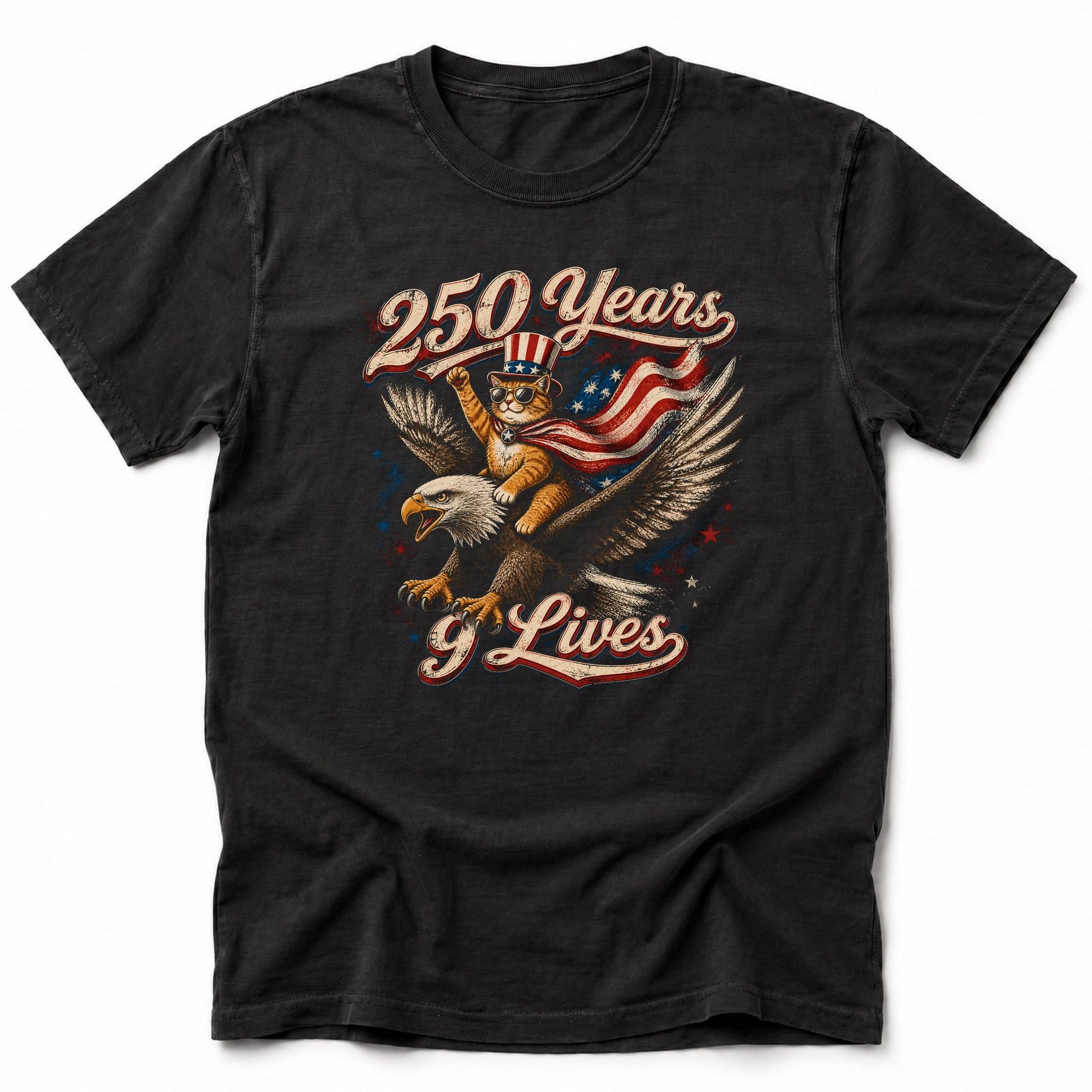 250 years 9 lives T-Shirt Black / S 16169110623116568821 T-Shirt