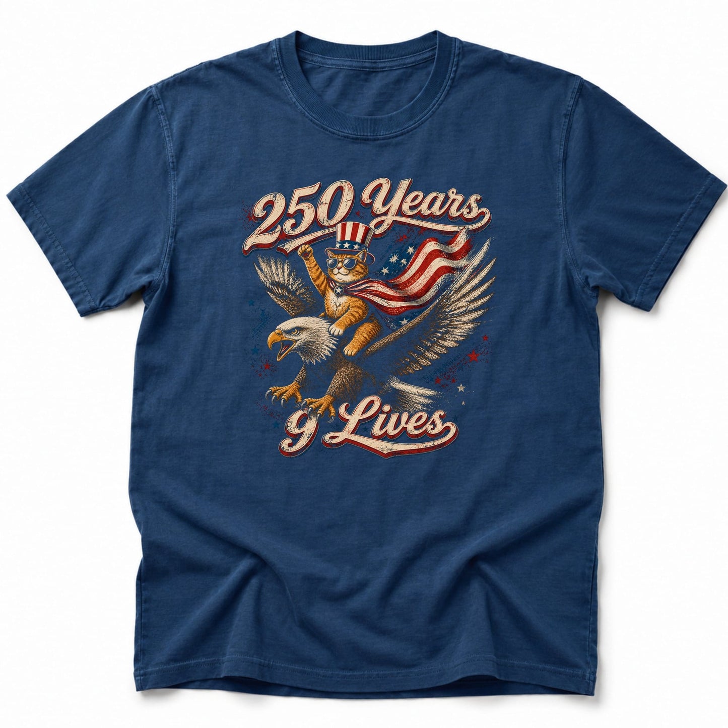 250 years 9 lives T-Shirt Navy / S 26006788809279480510 T-Shirt