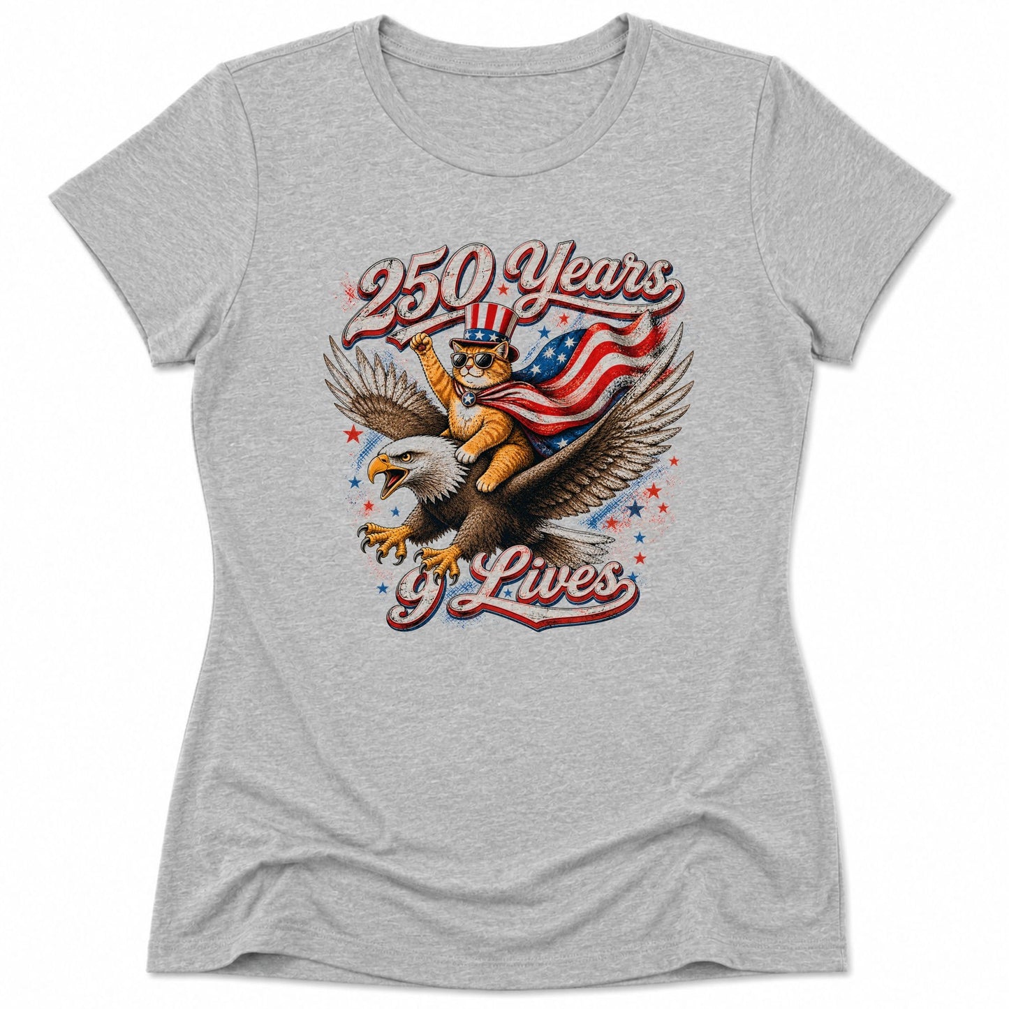 250 years 9 lives Womens Tee S / Athletic Heather 11286141841939209050 T-Shirt