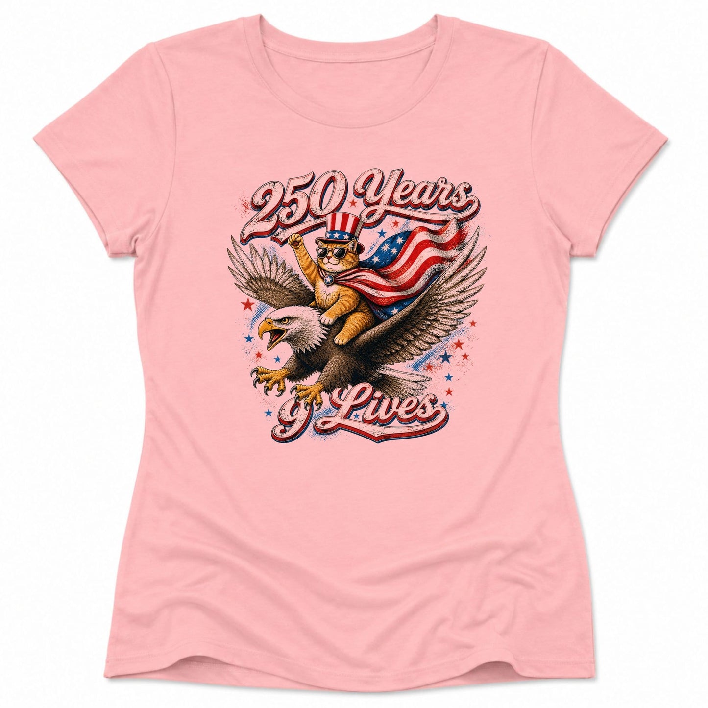 250 years 9 lives Womens Tee S / Pink 60372407094104725607 T-Shirt