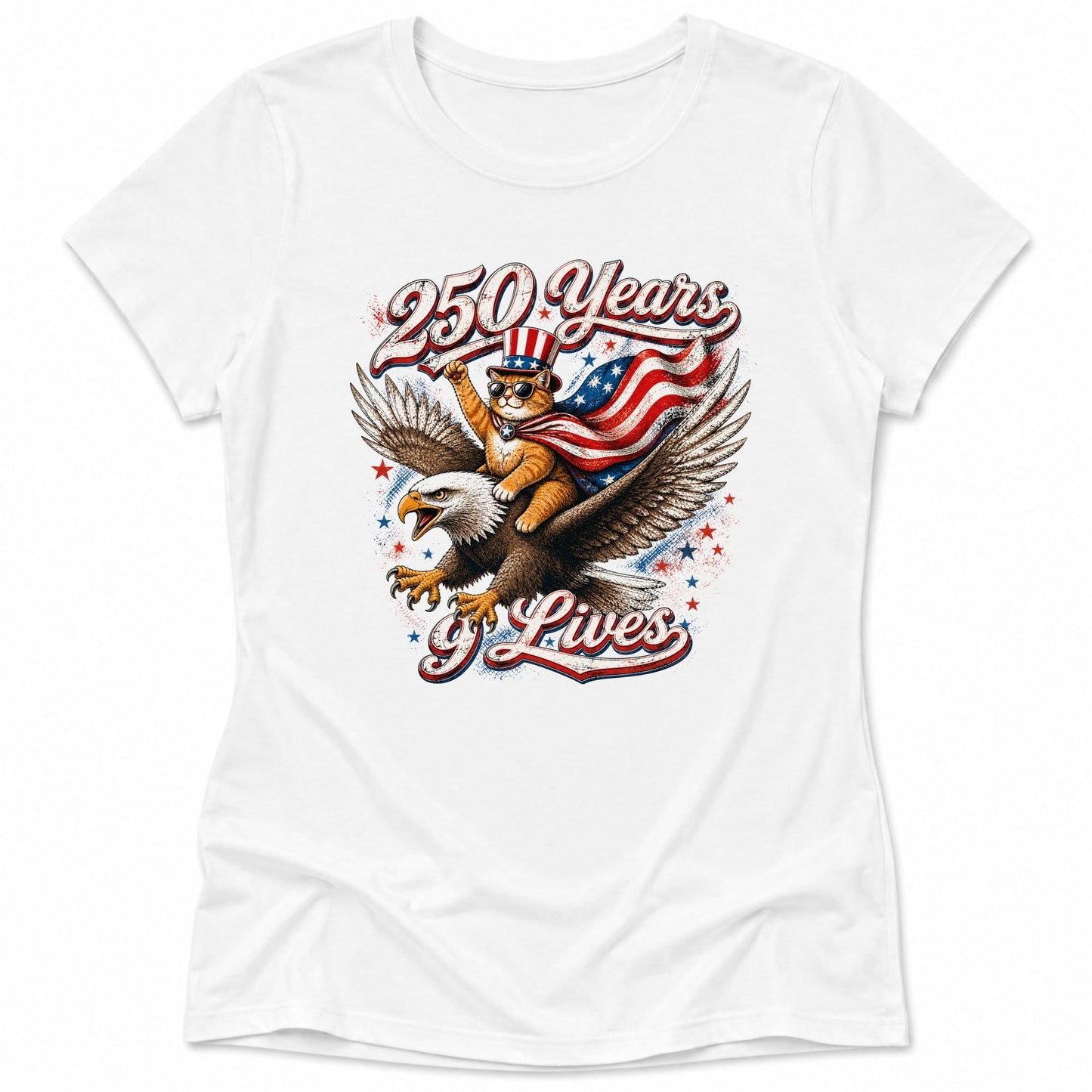 250 years 9 lives Womens Tee S / White 24569090183408504547 T-Shirt