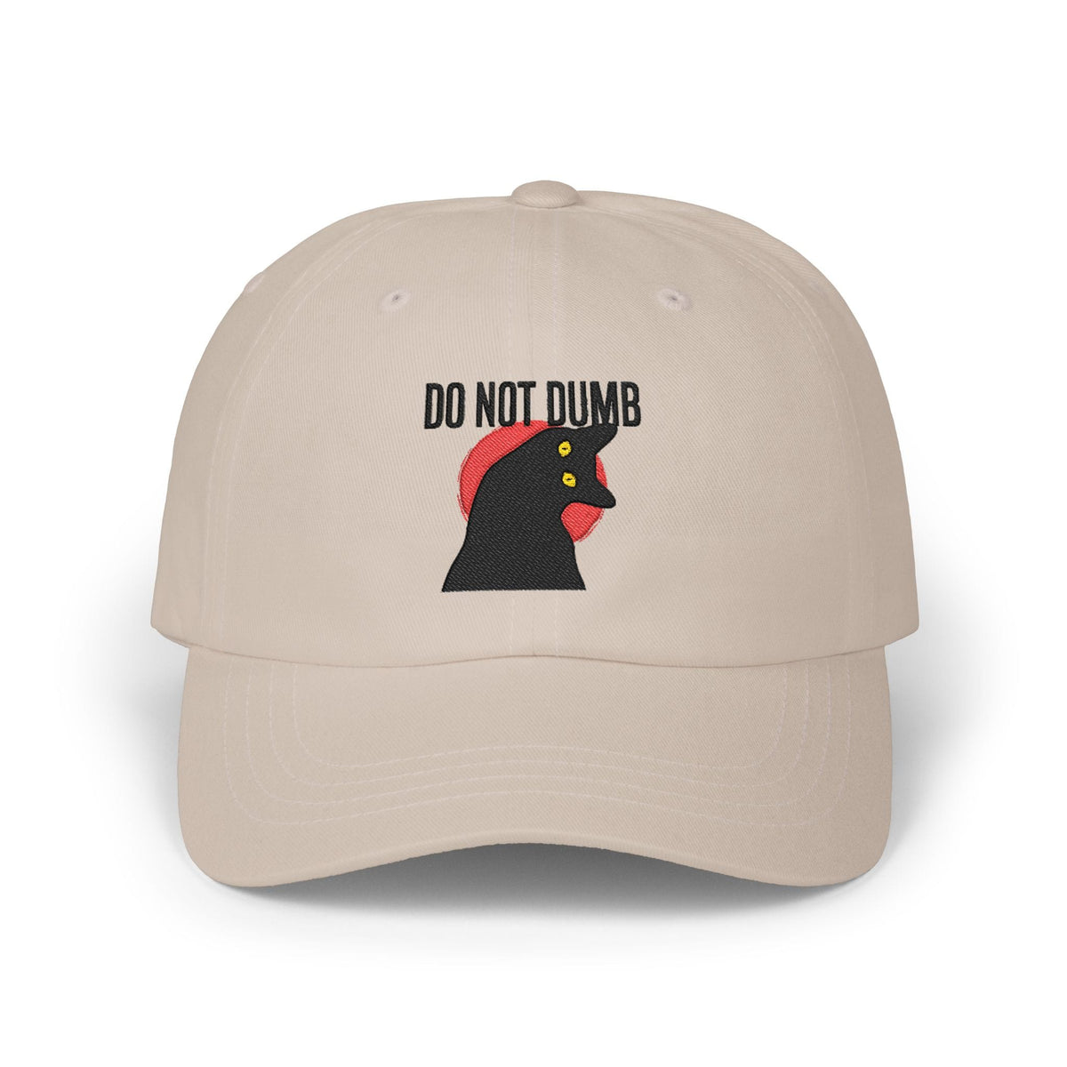 Do Not Dumb Embroidered Classic Cap — Stone & Blue