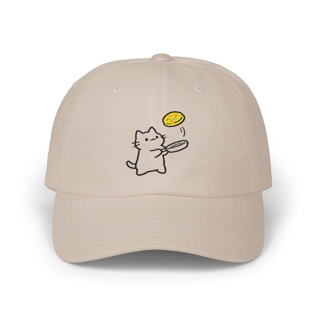 Pankekki Embroidered Classic Cap — Stone & Blue
