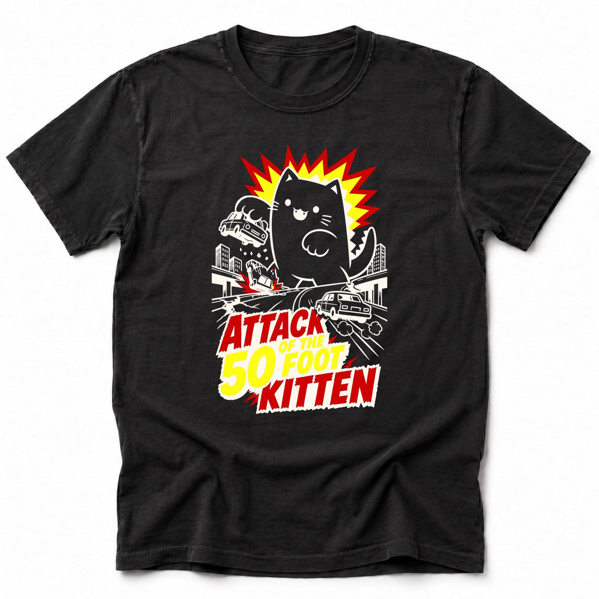 50FT Kitten T-Shirt Black / S 49462271647565283048 T-Shirt
