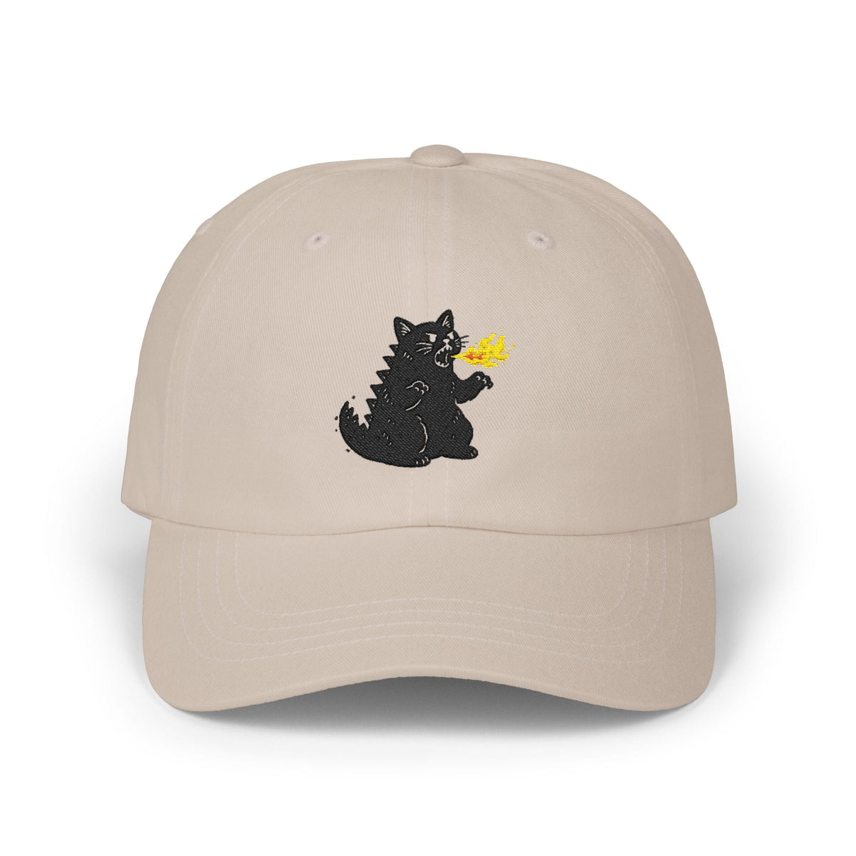 Tiny Kaiju Energy Embroidered Classic Cap — Stone & Blue