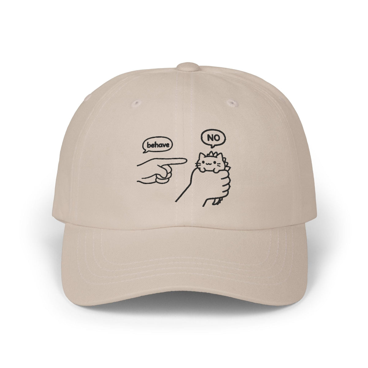 Untameable Embroidered Classic Cap — Stone & Blue