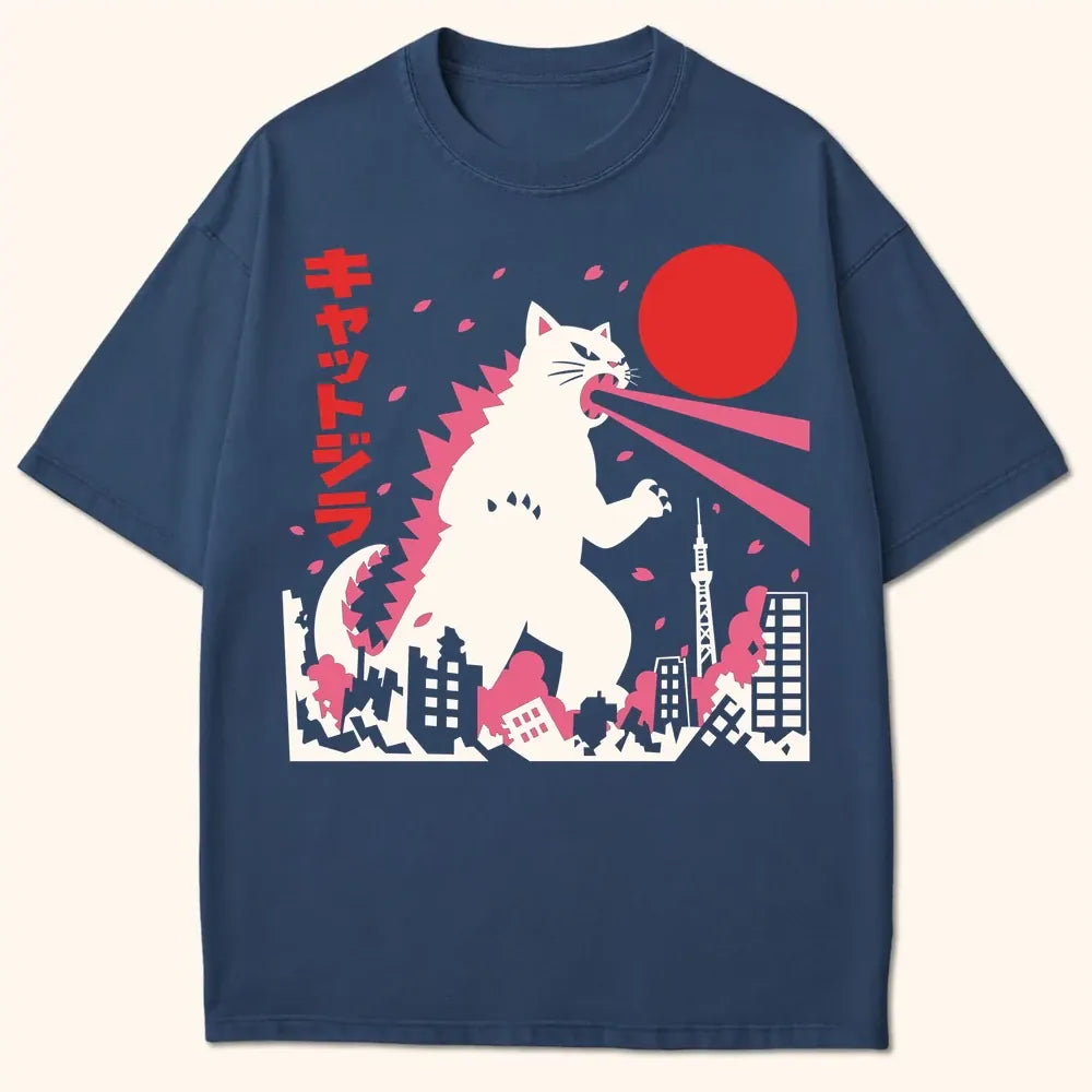 Kyattojira Blossoms T-Shirt Navy / S 31331802287213755487 T-Shirt