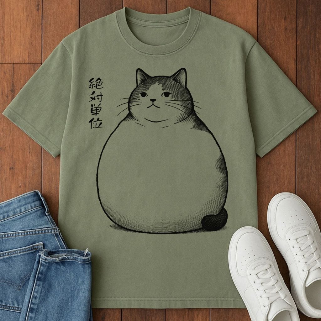 Absolute Unit T-Shirt  – Softest Cat Tee on Earth Moss / S 21243189606211610495 T-Shirt