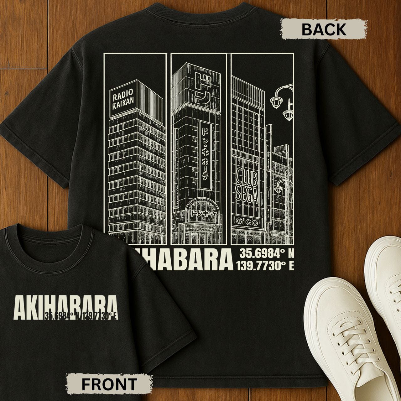 Akihabara Coords T-Shirt Black / S 30248816841807811714 T-Shirt