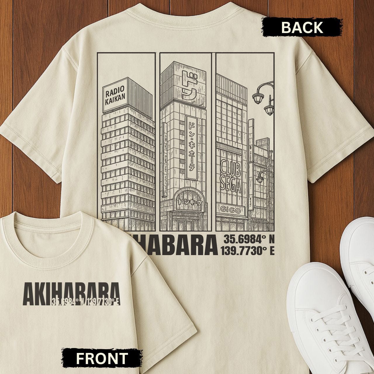 Akihabara Coords T-Shirt Ivory / S 23319639555626362631 T-Shirt