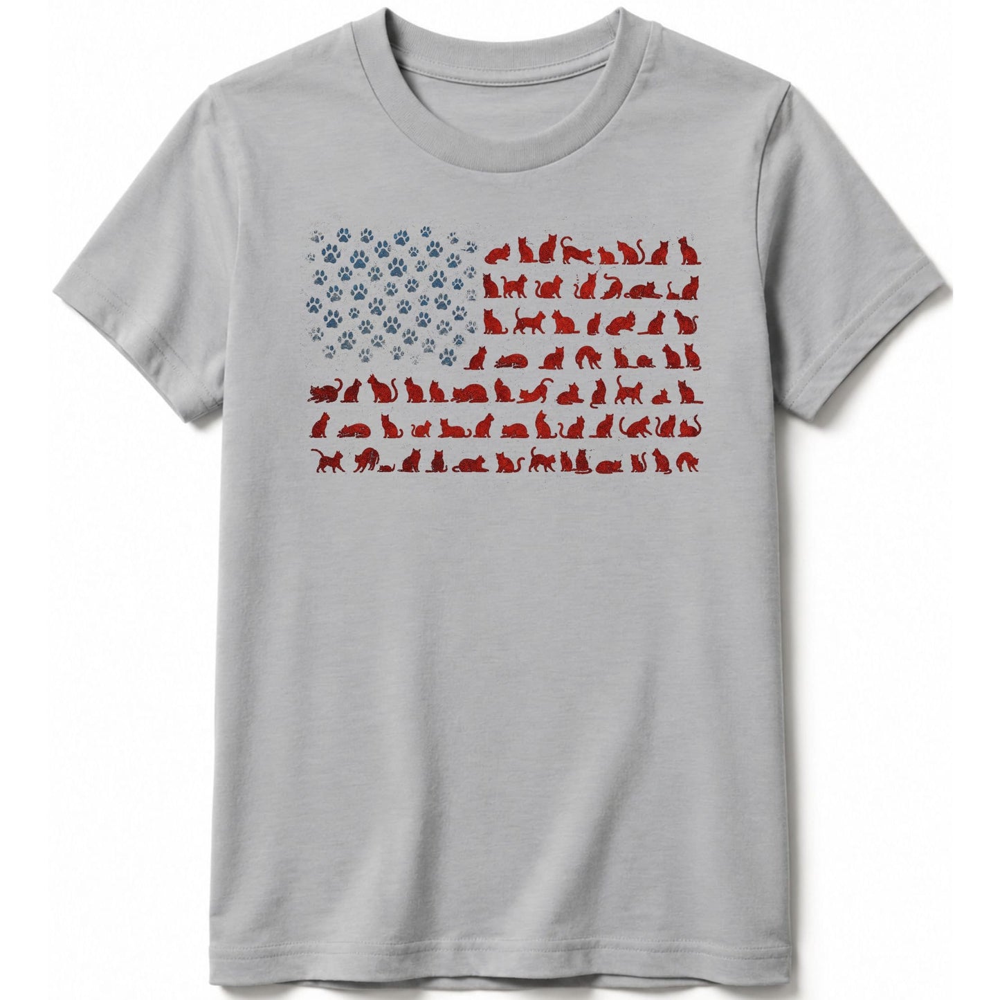 Ameowican Flag Kids Tee S / Athletic Heather 82709815920648617357 Kids clothes