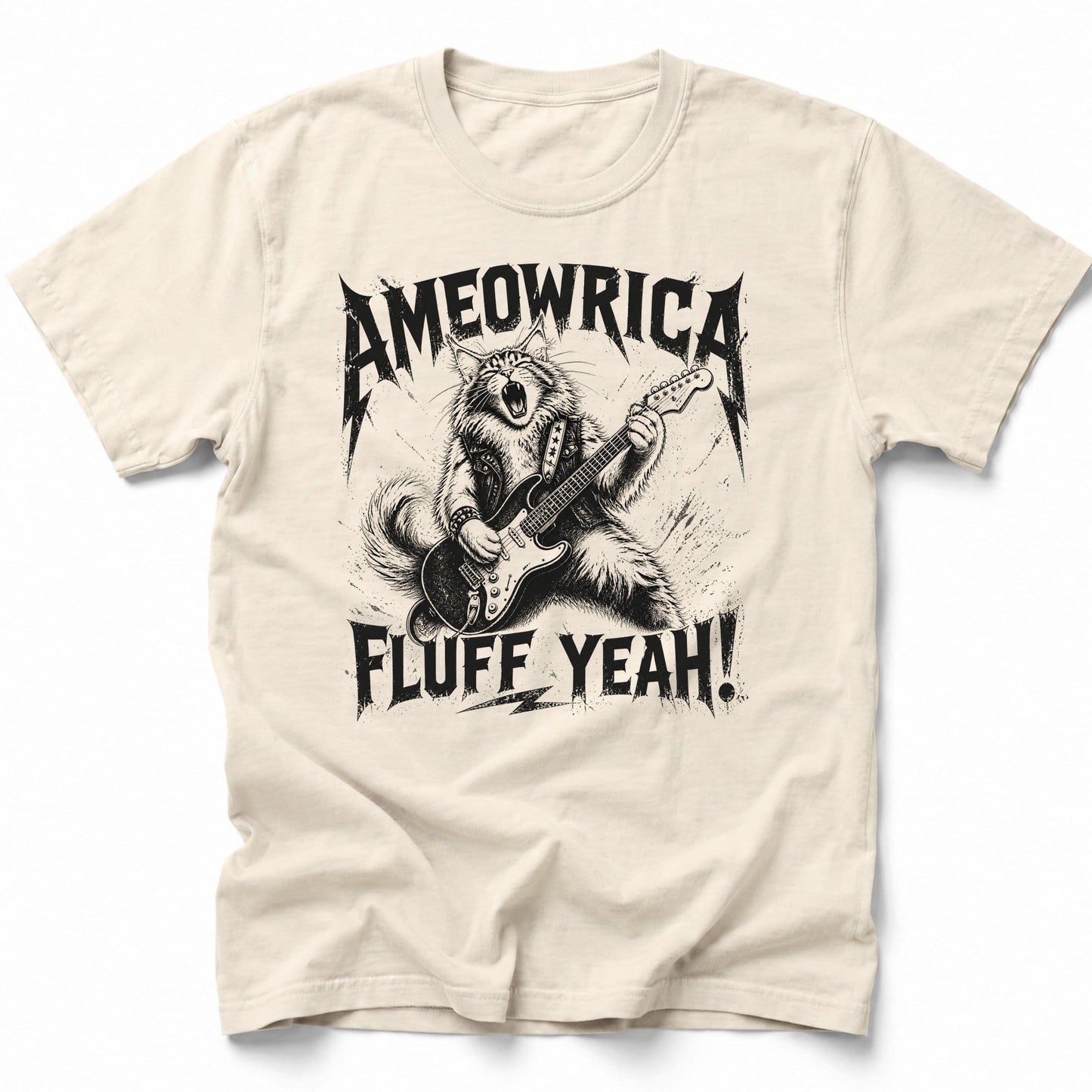 Ameowrica Rocks T-Shirt Ivory / S 19119142166722369887 T-Shirt