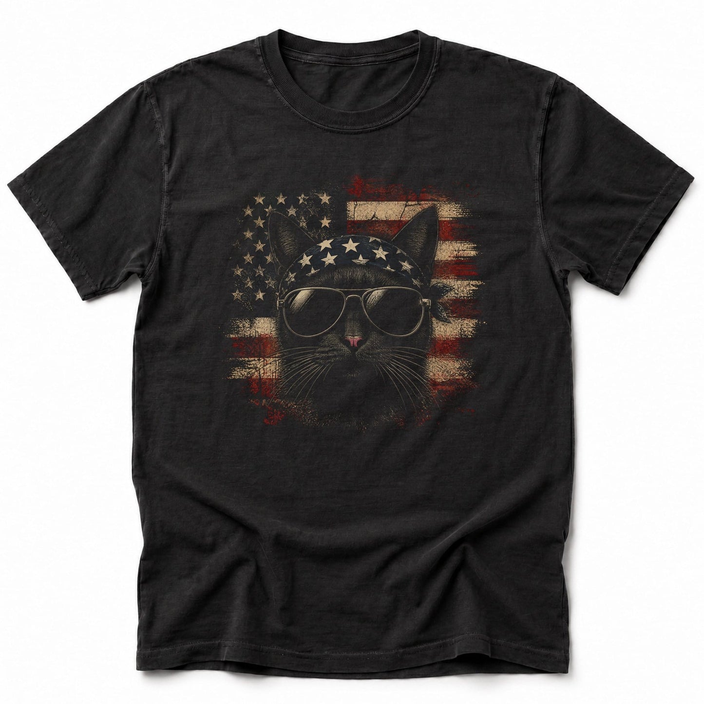 Ameowrican Free T-Shirt Black / S 27966065761478967679 T-Shirt