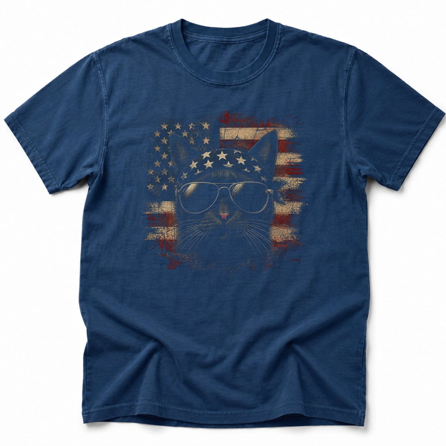 Ameowrican Free T-Shirt Navy / S 26812003089789113300 T-Shirt