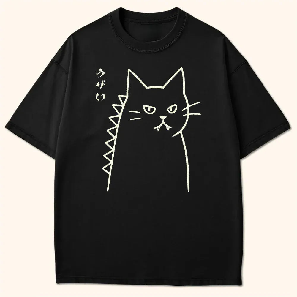 Annoyed Kyattojira T-Shirt Black / S 10016393553977645761 T-Shirt