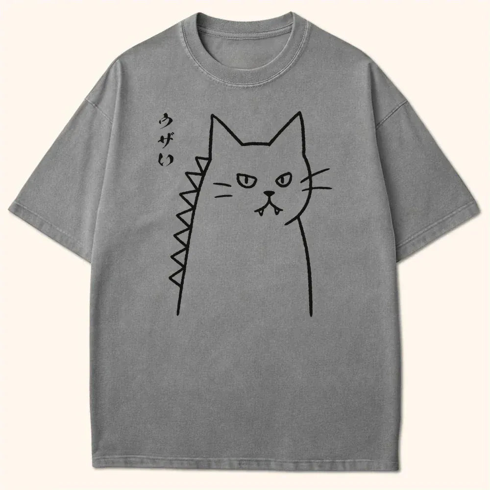 Annoyed Kyattojira T-Shirt Grey / S 31114320103037000003 T-Shirt