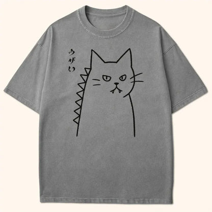 Annoyed Kyattojira T-Shirt Grey / S 31114320103037000003 T-Shirt