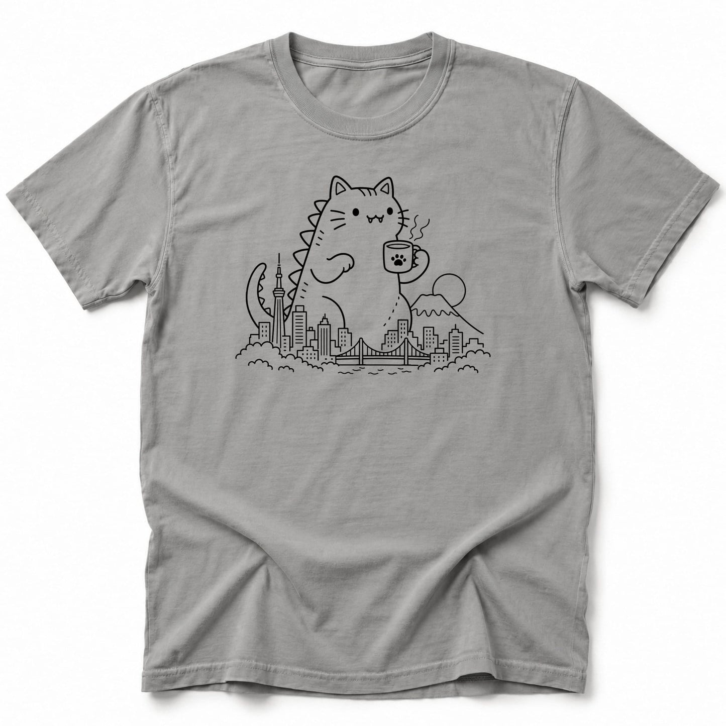 Asa Neko T-Shirt Grey / S 11568158547407728995 T-Shirt