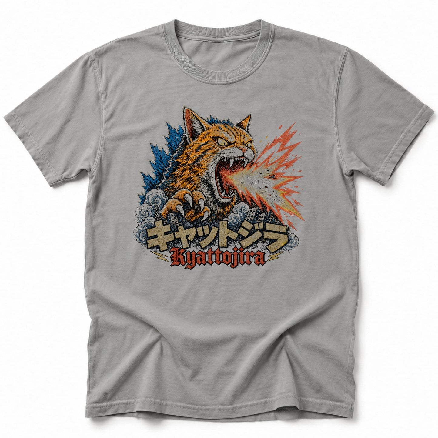 Atomic Nyan T-Shirt Grey / S 11294658069567963538 T-Shirt