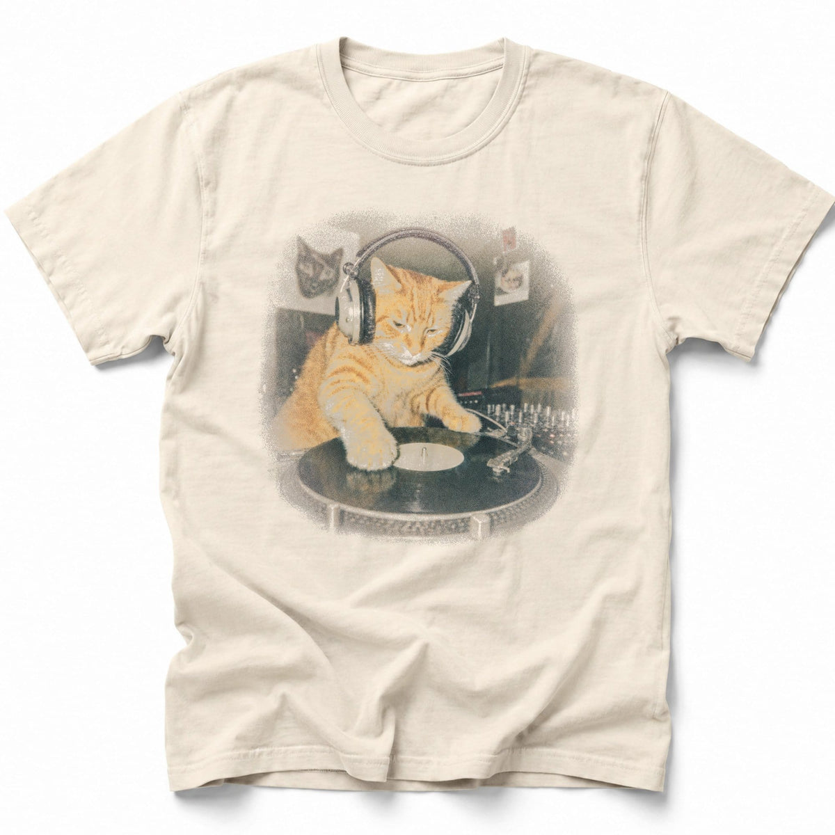 Beatmeowster Photo 2 T-Shirt Ivory / S 19638901657582696852 T-Shirt