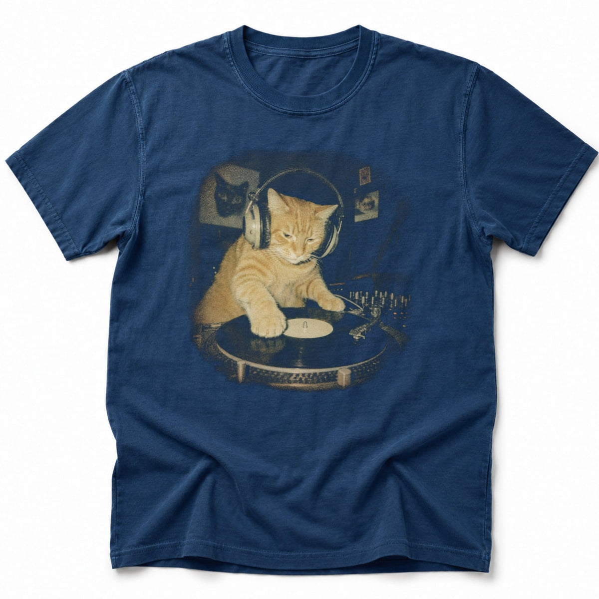 Beatmeowster Photo 2 T-Shirt Navy / S 24697913231245078469 T-Shirt