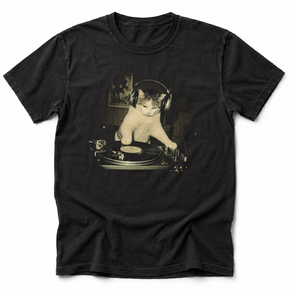 Beatmeowster Photo T-Shirt Black / S 62812347272679239531 T-Shirt