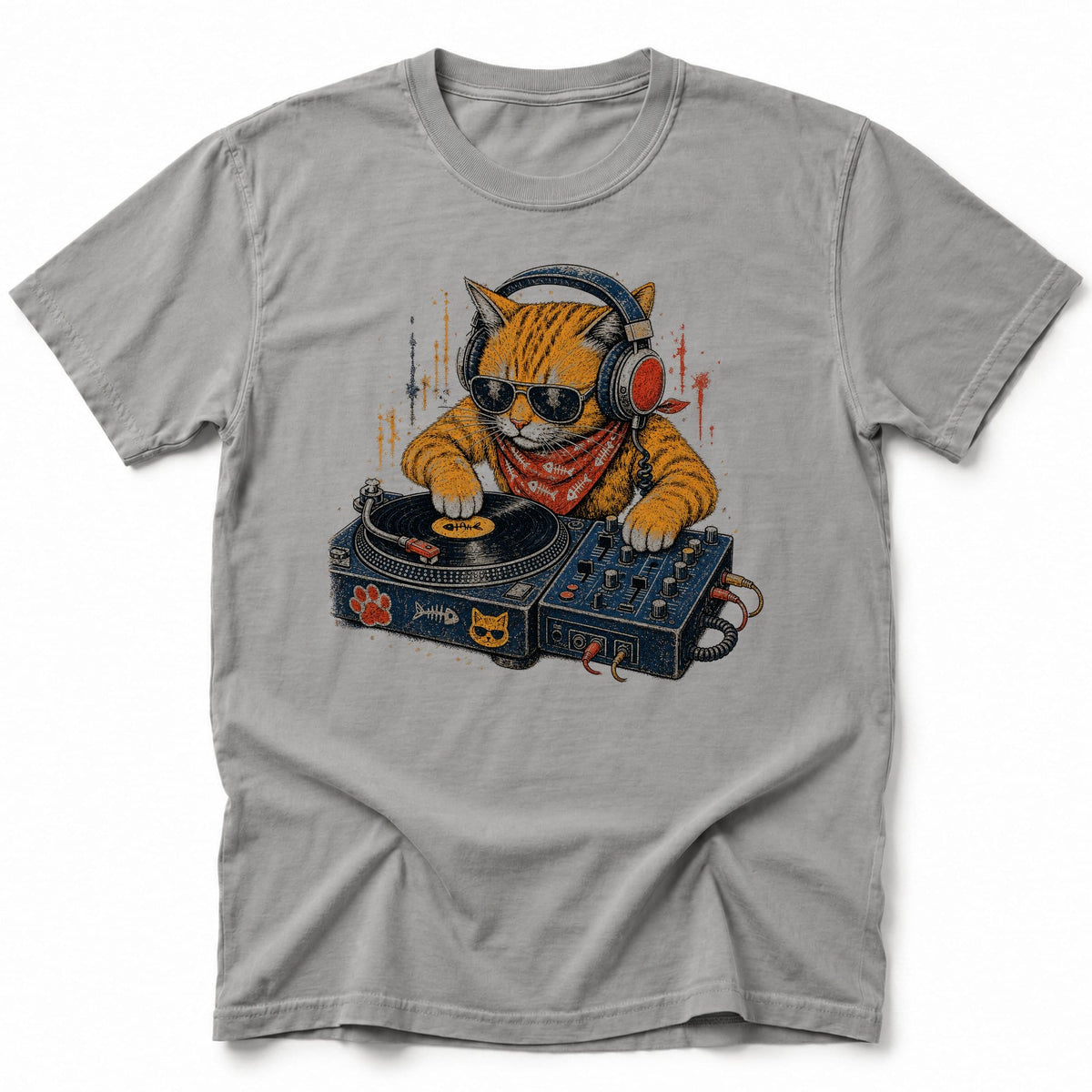 Beatmeowster T-Shirt Grey / S 21106825680309666763 T-Shirt