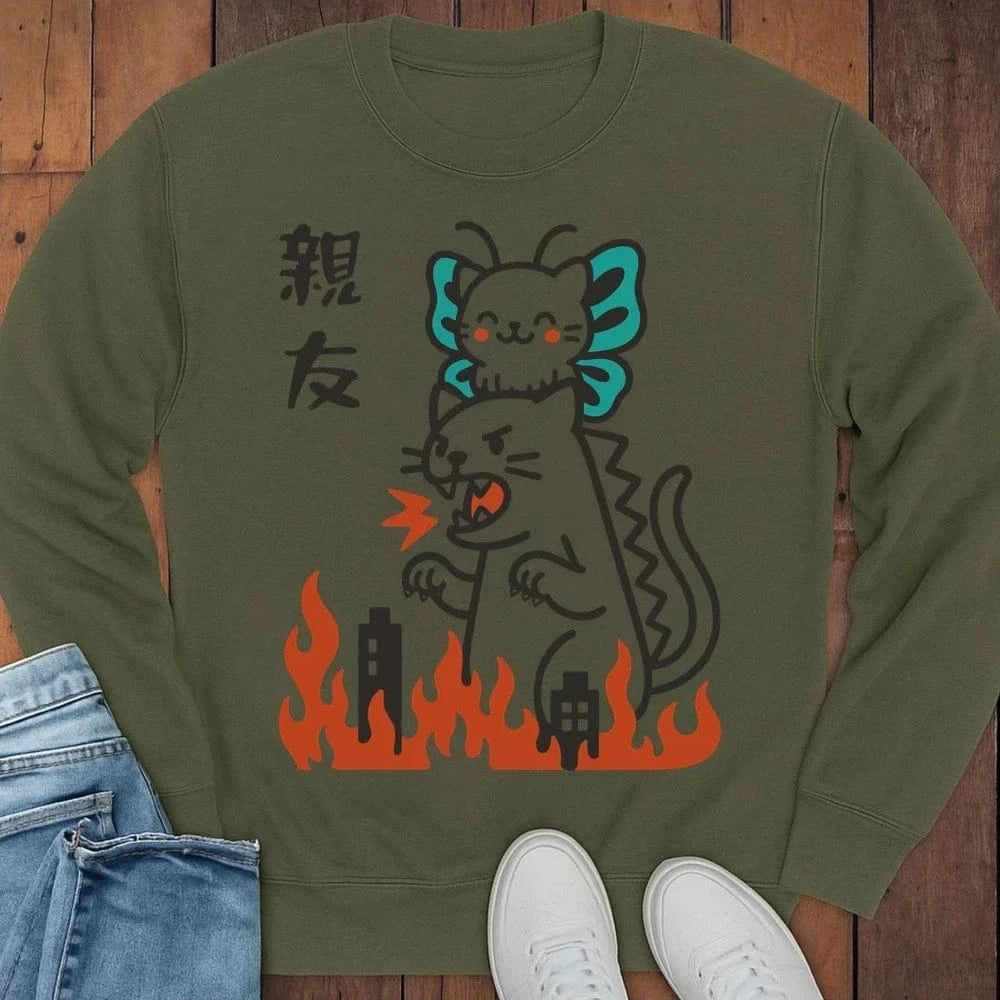 Besties Sweatshirt S / Military Green 44273533515445286039 Sweatshirt