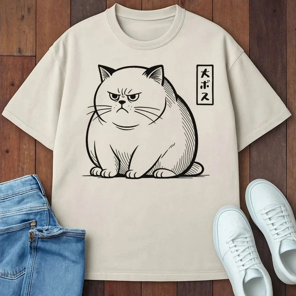 Big Bossu Neko T-Shirt Ivory / S 19355355340715939483 T-Shirt