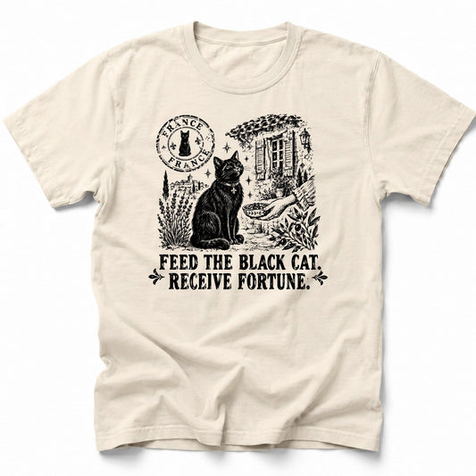 Black Cat France T-Shirt Ivory / S 28030000833902961608 T-Shirt
