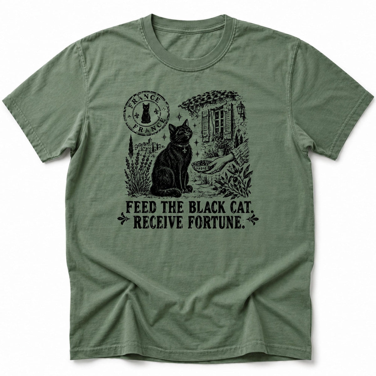 Black Cat France T-Shirt Moss / S 24973760607614367871 T-Shirt