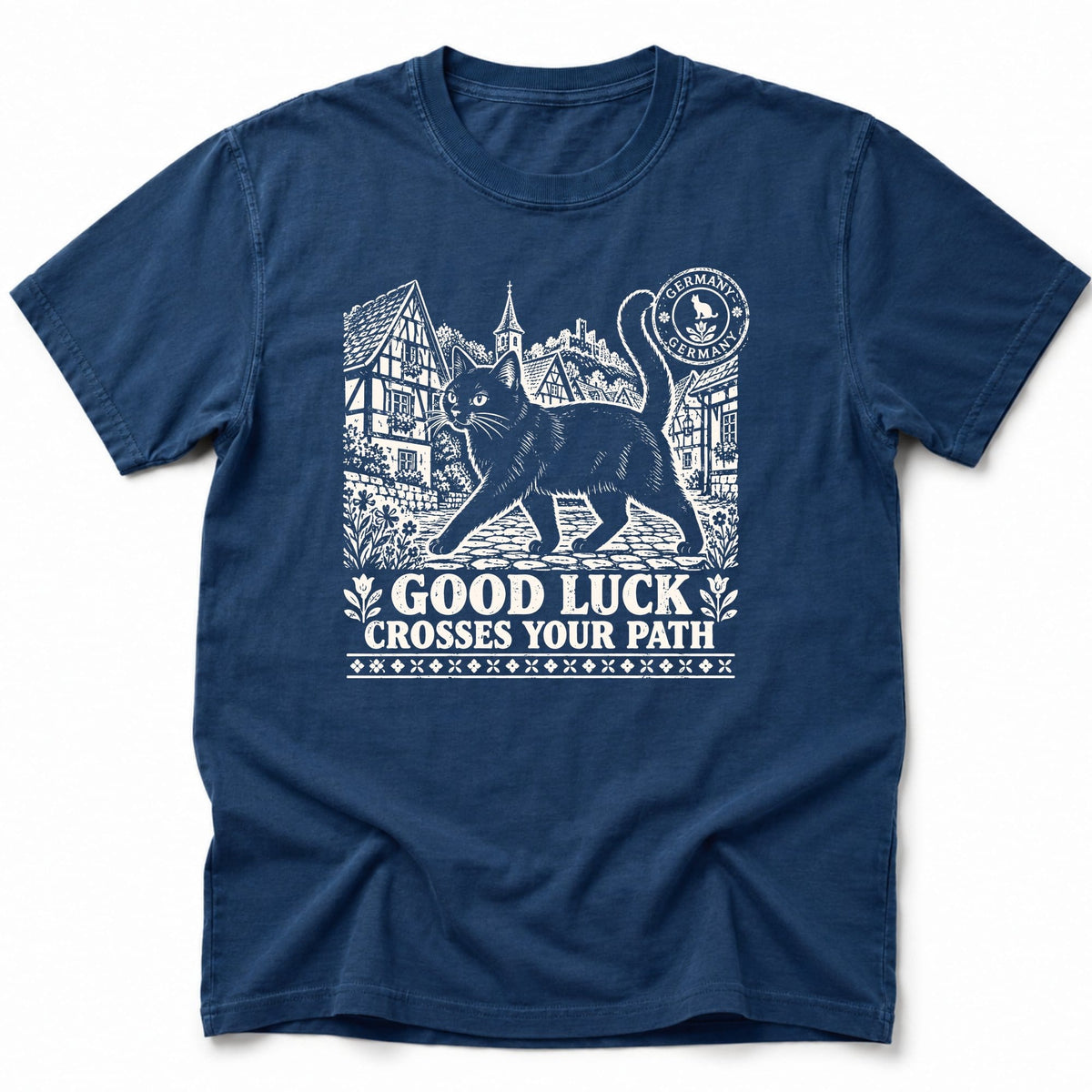 Black Cat Germany T-Shirt Navy / S 17781998577204434387 T-Shirt