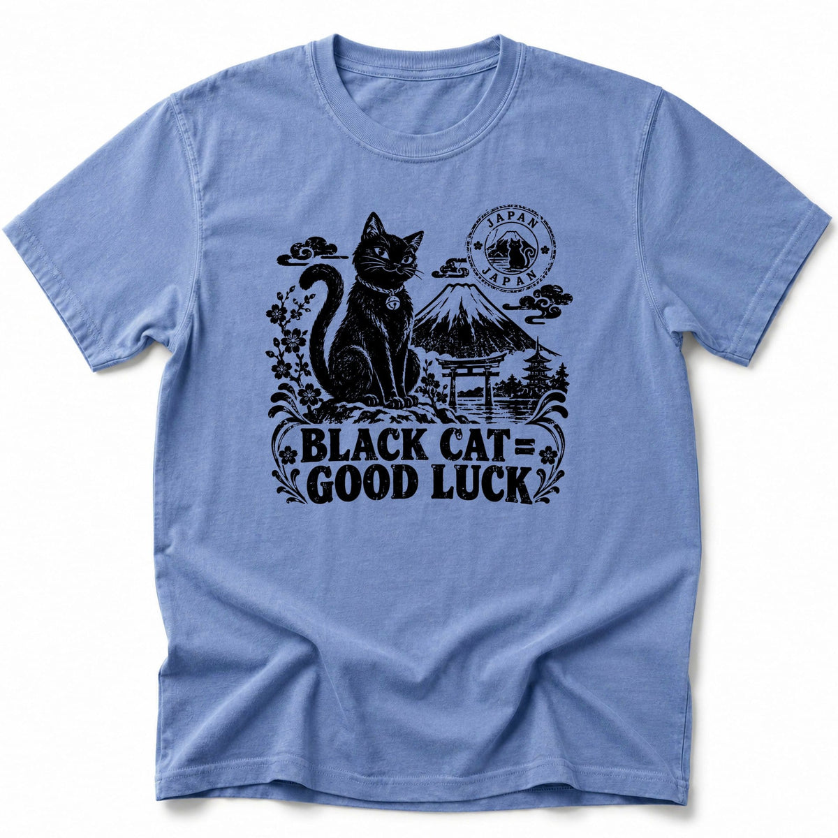 Black Cat Japan T-Shirt Blue Jean / S 32705936956622646264 T-Shirt