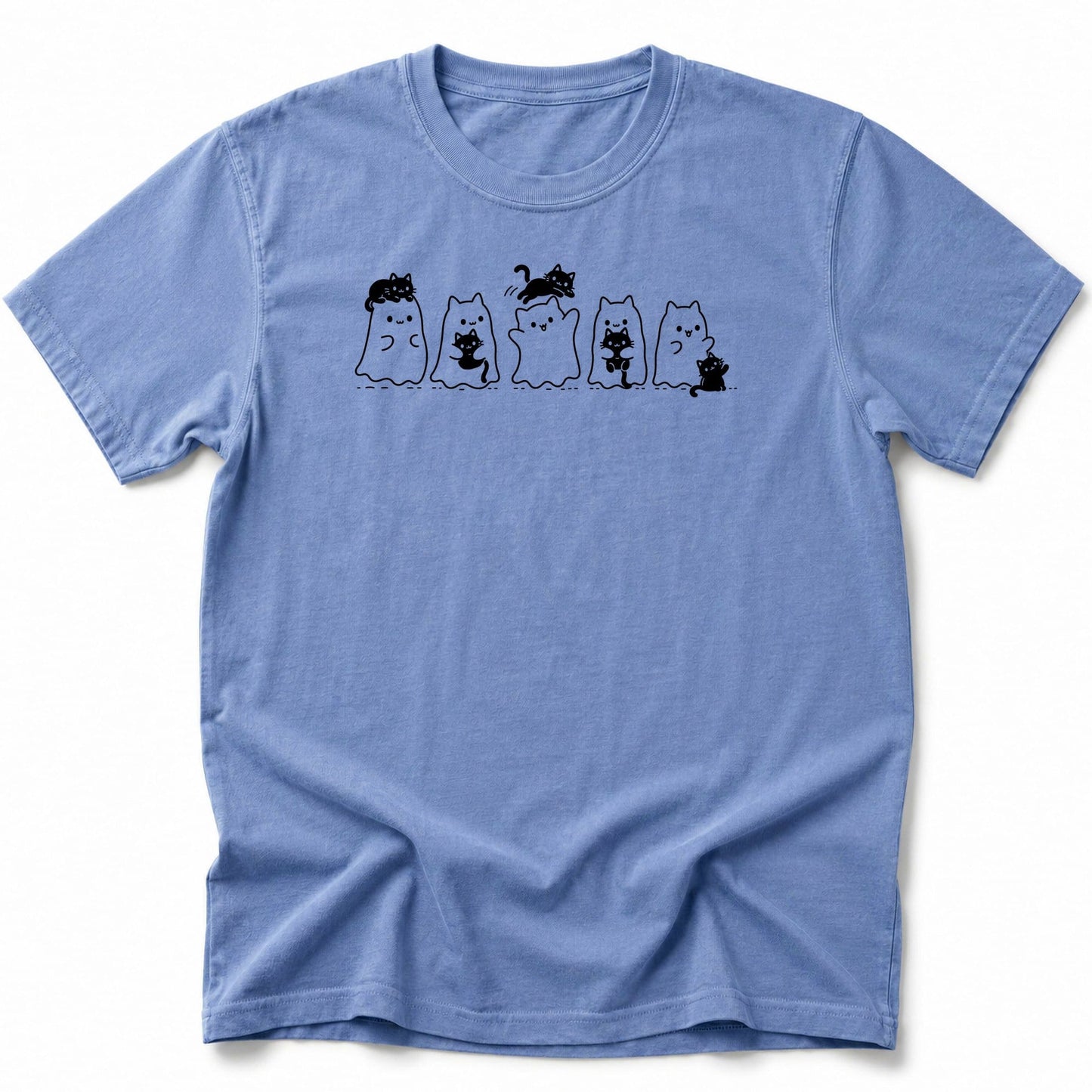 Black Cat Shadows T-Shirt Blue Jean / S 10642195210682719378 T-Shirt