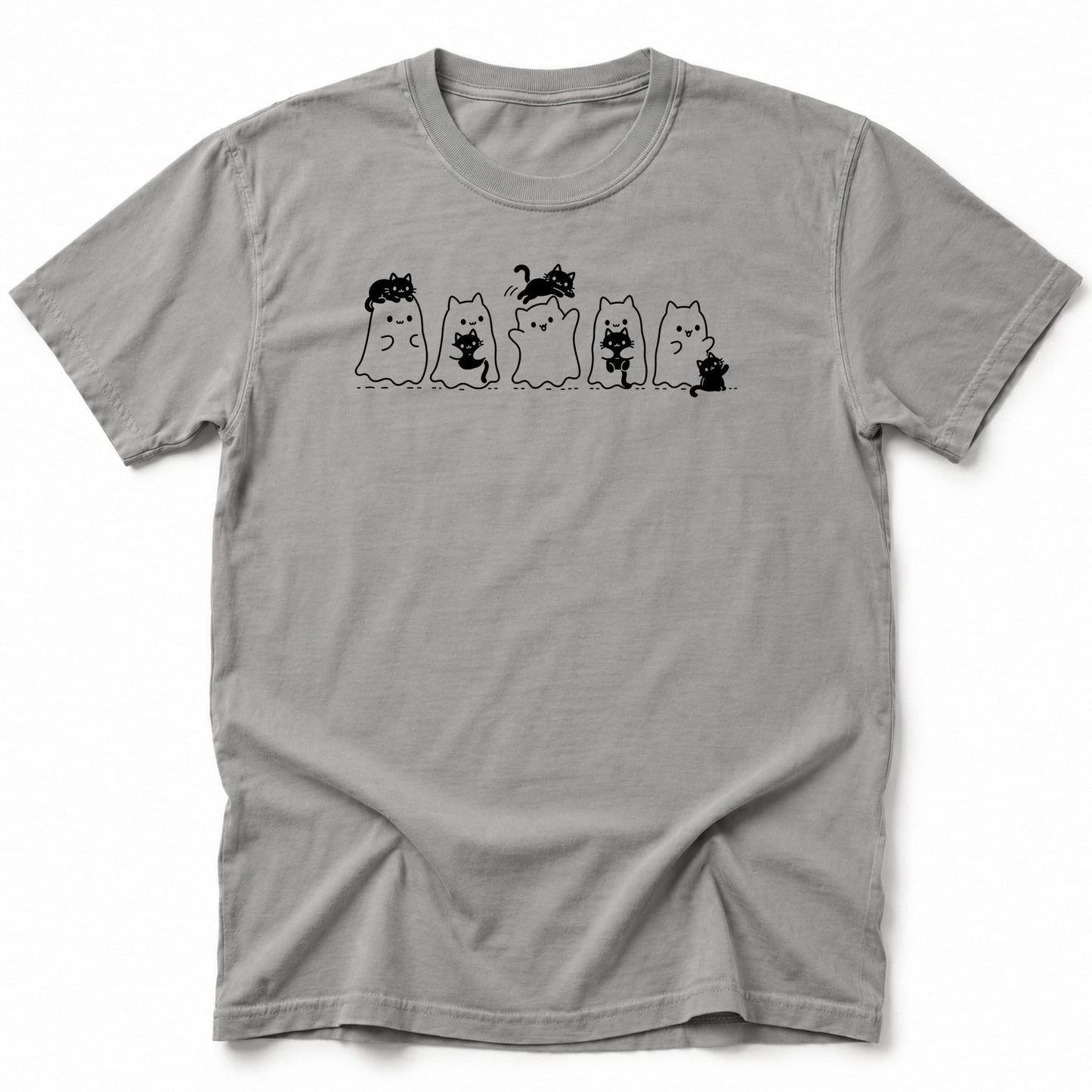 Black Cat Shadows T-Shirt Grey / S 15145361425035463203 T-Shirt