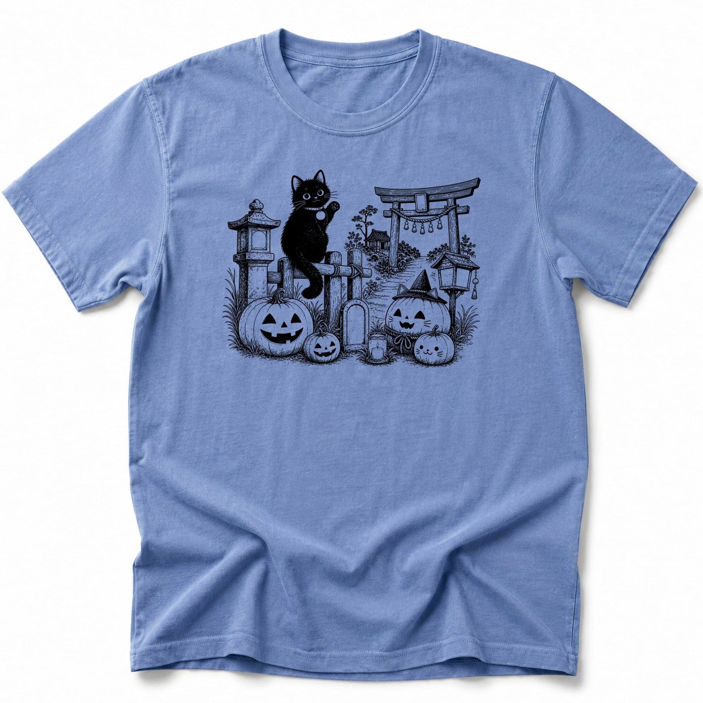 Black Cat Site T-Shirt Blue Jean / S 16783189802830582019 T-Shirt
