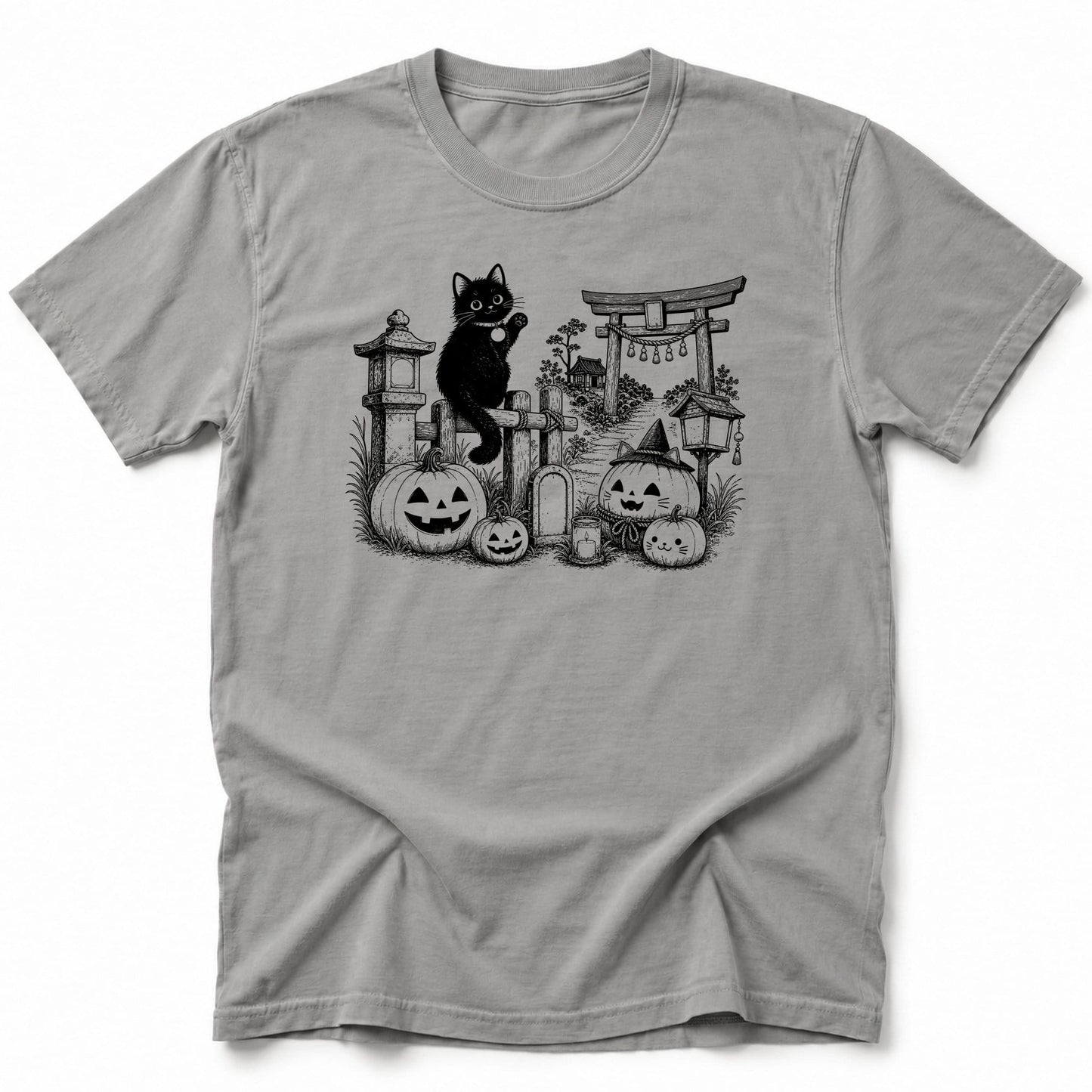 Black Cat Site T-Shirt Grey / S 31049231485712749743 T-Shirt