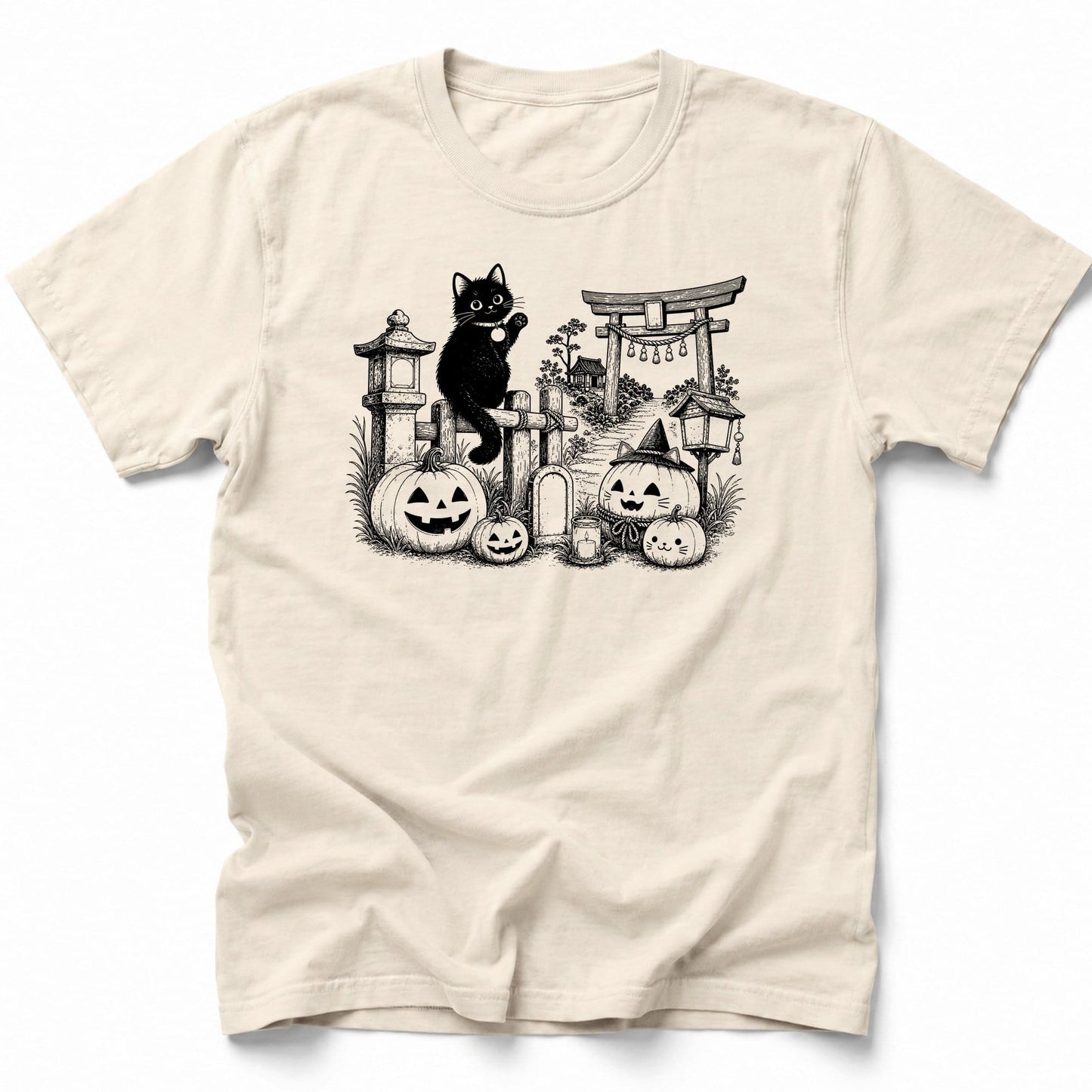 Black Cat Site T-Shirt Ivory / S 49314617631157627278 T-Shirt
