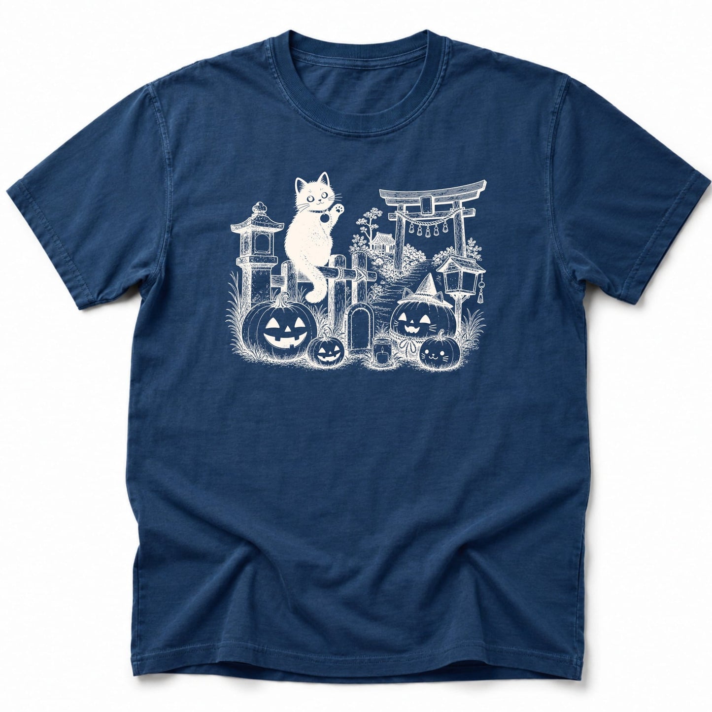 Black Cat Site T-Shirt Navy / S 42895682324831589142 T-Shirt