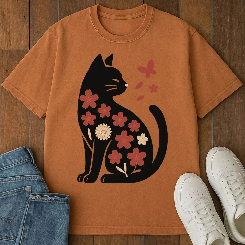 Bloom Cat T-Shirt Yam / S 83014742844506897088 T-Shirt