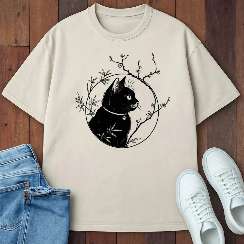 Blossom Cat T-Shirt  – Softest Cat Tee on Earth Ivory / S 51430902916313226258 T-Shirt