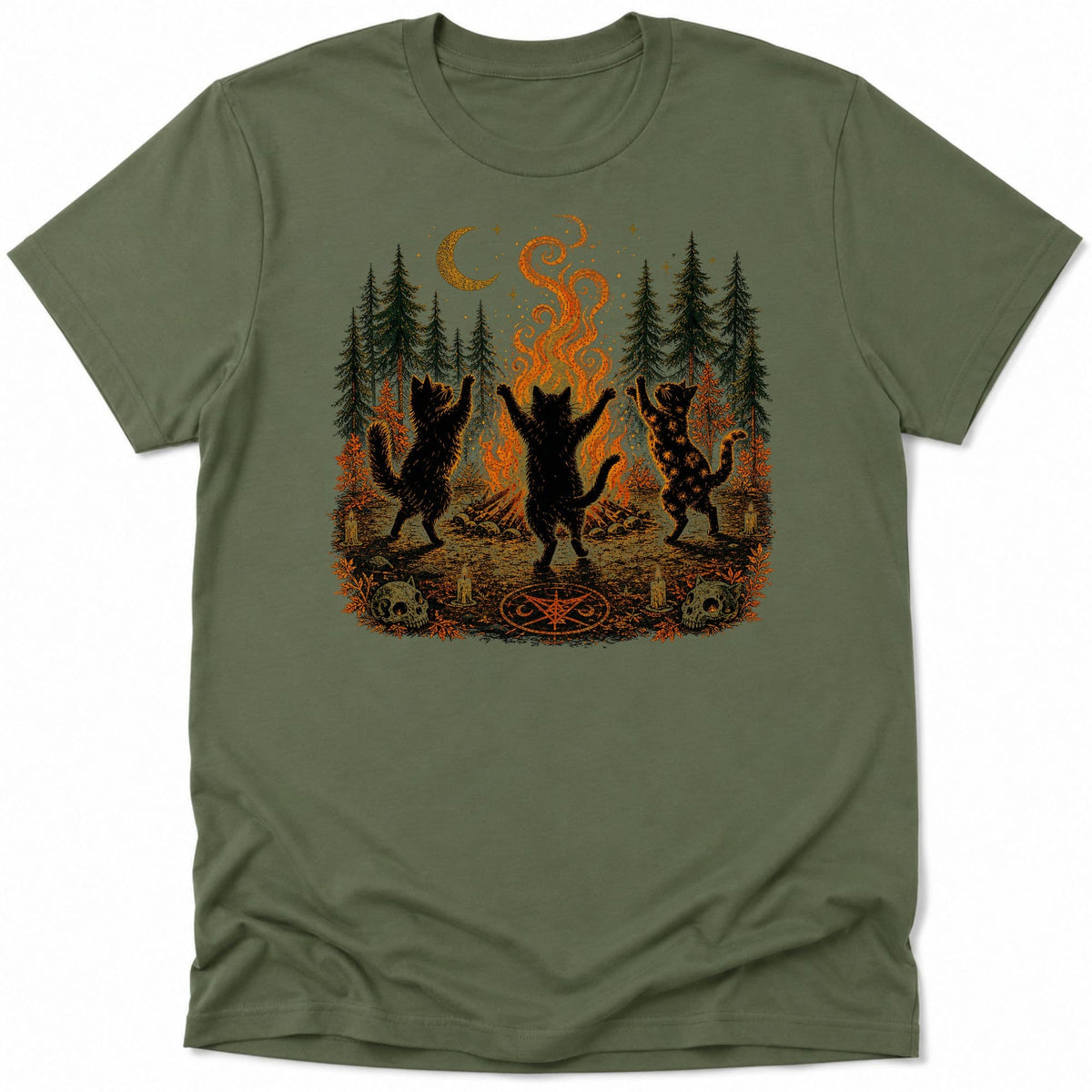 Bonfire Waltz Everyday Softstyle Tee S / Military Green 79711067515453115337 T-Shirt