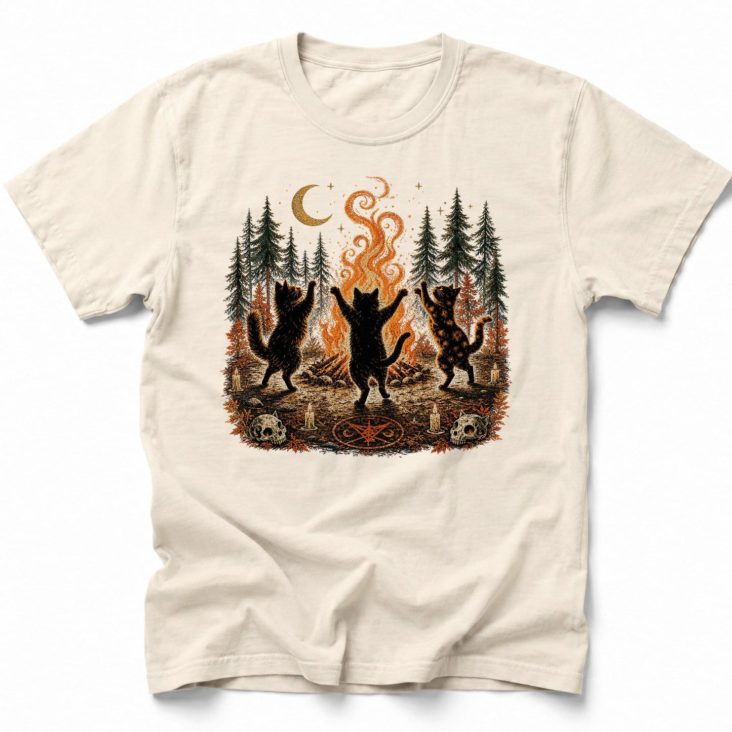Bonfire Waltz T-Shirt Ivory / S 25733237123855710657 T-Shirt
