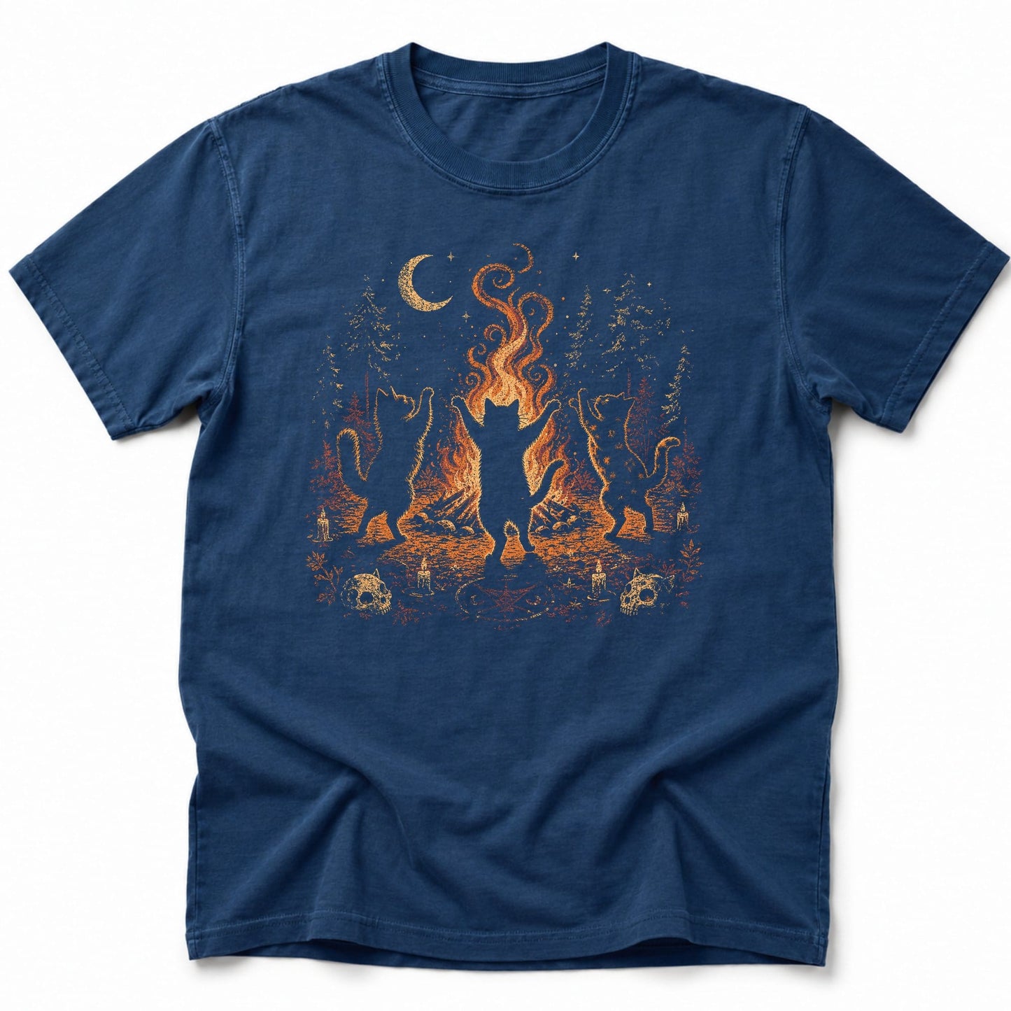 Bonfire Waltz T-Shirt Navy / S 22960940939147146053 T-Shirt