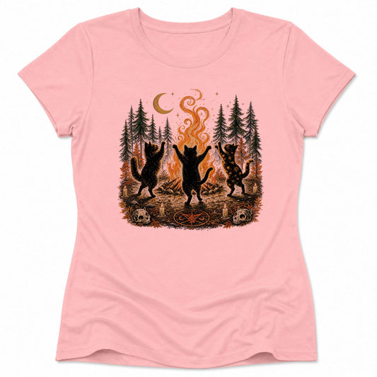 Bonfire Waltz Womens Tee Pink / S 24548275376663144084 T-Shirt