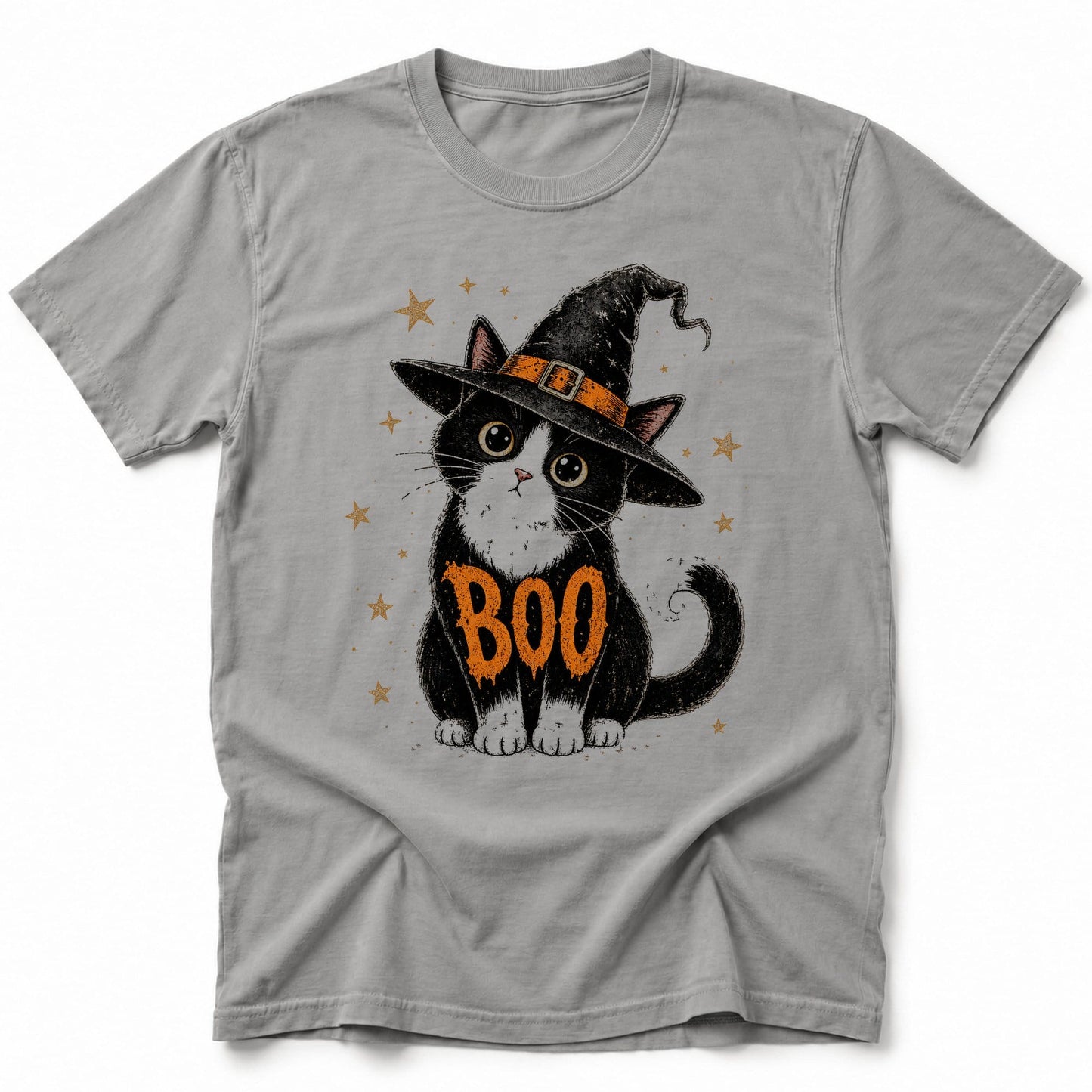 Boo Cat T-Shirt Grey / S 15557180491362518395 T-Shirt